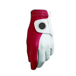 Gants de golf en cuir Cabretta personnalisés avec logo, fermeture auto-agrippante, antidérapants, doux, respirants, prix de gros pour hommes - Product Image 6