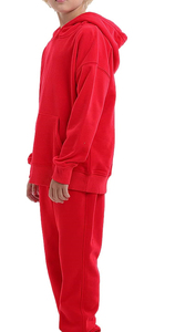 Conjunto de 2 piezas de sudadera con capucha y pantalón de chándal para niños, pijama, chándal transpirable de invierno, forro polar grueso. - Product Image 3