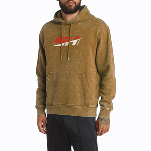 Sweat-shirts à capuche pour hommes en coton épais délavé à l'acide, style vintage, vente en gros - Product Image 1