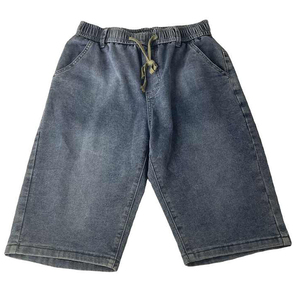Pantalones cortos de mezclilla elásticos casuales para hombre, shorts de mezclilla azul claro, pantalones cortos de lona para hombre, estilo urbano, OEM a bajo precio - Product Image 4