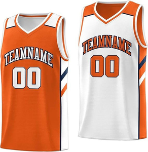 Conjunto de Uniforme de Baloncesto Personalizado Blanco para Sublimación, Cuello en V, Sin Mangas, Absorbente de Humedad, Unisex, Adulto, Todas las Temporadas, 100% Poliéster - Product Image 2