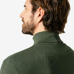 Comfortable Stretch Material Plain High <b>Neck</b> Long Sleeve Layering Top for Cool Weather <b>Men</b> <b>Turtle</b> <b>Neck</b> Shirt - Product Image 6