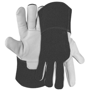 Gants de soudage TIG haute performance en cuir pleine fleur et croûte de cuir, ignifuges, robustes, pour la construction - Product Image 6