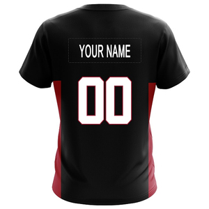เสื้อทีมอเมริกันฟุตบอลแบบสั่งทำพิเศษสำหรับผู้ใหญ่ ขายดีที่สุด สวมใส่สบาย แขนสั้น ไซส์ใหญ่ มีจำหน่าย - Product Image 2