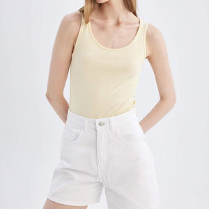Online Best Selling Women's Gym Wear Tank <b>Top</b> Custom Logo Design and Size Women's Tank <b>Top</b> Solid Regular 100% Cotton Women's <b>Top</b> - Product Image 3