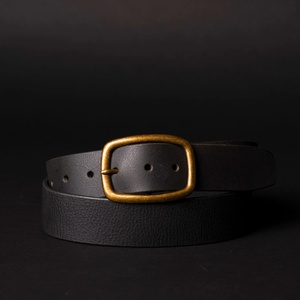 Ceinture en cuir véritable de 1,5 pouce avec logo personnalisé, sangle à cliquet, boucle à verrouillage automatique, produit personnalisable - Product Image 4