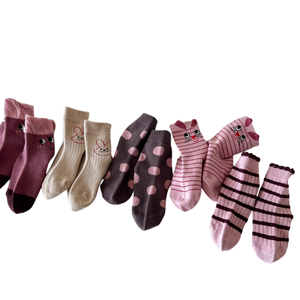 Calcetines de Algodón para Niñas, Estilo Primavera-Otoño, Lindos Dibujos Animados, Medias Transpirables Antideslizantes para Bebés de 0.5 a 3 Años - Product Image 2