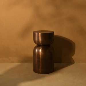 Mesa Consola Redonda de Metal Moderna, Diseño Minimalista, Base de Pedestal, Mueble para Sala de Estar, Decoración Estable para el Hogar, ¡Éxito de Ventas! - Product Image 1