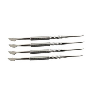 Juego de 4 Piezas de Herramientas Dentales para Modelar Cera y Porcelana, Cuchillos de Laboratorio para Técnicos, Acero Inoxidable Alemán, Herramientas Manuales para Tallar Cera Dental - Product Image 5