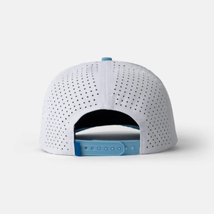 Wholesale Custom Logo Two Tone Perforated Golf Cap 6 Panel Mid Profile Waterproof Rope <b>Hat</b> with Laser Cut Holes Performance <b>Hat</b> - Product Image 4