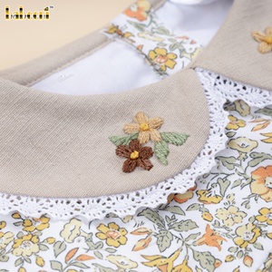 DR4503 - Combinaison bébé à bulles motif fleurs d'automne - Product Image 4