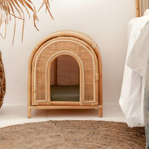 Cozy Home for Dogs and Cat Rattan Dog House <b>Cheap</b> Animal Pet Houses Pets Furniture Wholesale - Product Image 1