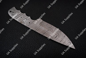 เหล็กดามัสกัสคุณภาพสูง ใบมีดเปล่าขนาด 8 นิ้ว ขายส่ง รับผลิตตามสั่ง (OEM) อุปกรณ์ทำมีดสำหรับล่าสัตว์ ตั้งแคมป์ และครัว - Product Image 6