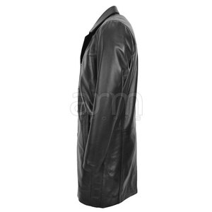 2026 Men Winter Season Long Leather <b>Coat</b> Fashionable Slim Fit <b>Coat</b> Whole Sale Rate Leather <b>Coat</b> - Product Image 5