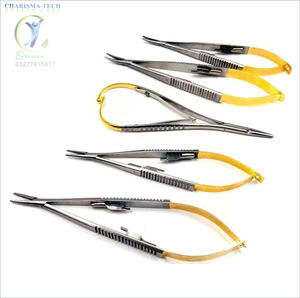 5 PCS Steel Dental Needle Holder Dentistry Forceps <b>Plier</b> Surgical Orthodontic Tweezers Instrument <b>Set</b> for Hospital - Product Image 1