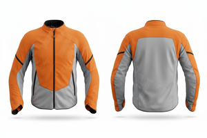 เสื้อแจ็คเก็ตมอเตอร์ไซค์กันลมกันน้ำพิมพ์ลายโลโก้ตามสั่ง พร้อมซิปเต็มตัว ป้องกันทั้งตัว - Product Image 3