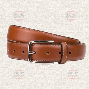 Diseño personalizado de alta calidad para hombres de negocios Europeo Americano moda de lujo cuero de vaca genuino Aleación de Zinc ajustable para Bu - Product Image 1