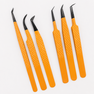 HARRAR GROUP COMPANIES – Kit professionnel de pinces à cils en acier inoxydable, à pointes courbées et angulées de précision pour extensions de cils - Product Image 3
