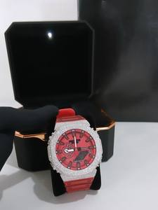 Buss Down Pass Diamond Tester GA2100 Lunette de montre Moissanite personnalisée entièrement sertie de pierres, accessoire de montre Moissanite - Product Image 5