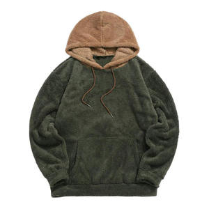Sudadera con Capucha Sherpa para Hombre, de Felpa Gruesa, a la Moda, con Logotipo Personalizado, de Alta Calidad, para Invierno, Transpirable - Product Image 1