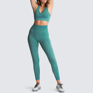 Leggings Femeninos Ultra Suaves para Yoga, Conjunto Deportivo con Sujetador Deportivo Push-Up, Leggings Atléticos, Conjunto de Yoga para Mujer, Chándal Deportivo sin Costuras para Mujer - Product Image 3