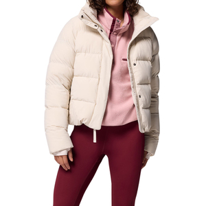 High Quality Women <b>Quilted</b> Jacket Hooded Full Sleeve Solid Color <b>Winter</b> Regular Thick Polyester Wadding Memory Fabric Breathable - Product Image 5