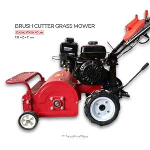 Moteur de débroussailleuse à essence SAAM 5,5 CV de haute qualité avec boîte de vitesses |   Tondeuse à gazon de 40 cm avec poignée réglable pour l'agriculture - Product Image 4