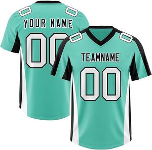 Maillot de football américain de qualité supérieure, logo personnalisé, nouveau design, vêtements de sport, manches courtes, séchage rapide, unisexe, prix bas, OEM - Product Image 2