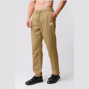 Pantalones Jogger Rectos - Color Caqui - Product Image 1