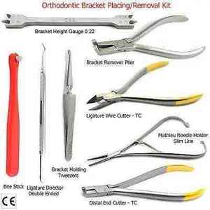 Kit de Instrumentos Dentales de Ortodoncia de Primera Calidad, 18 Piezas, Acero Inoxidable, Herramientas Quirúrgicas Restauradoras Manuales Reutilizables, CE - Product Image 1