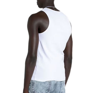 <b>Men's</b> <b>White</b> Basic Tank Top Plain Lightweight <b>Vest</b> for Gym Sports Summer Casual Outdoor and Everyday Wear - Product Image 6