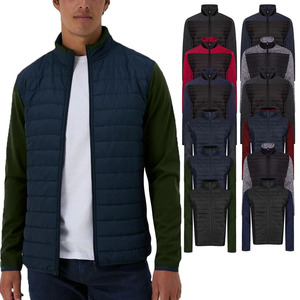 Chaqueta Acolchada con Capucha para Hombre, con Cuello Alto y Cierre de Cremallera, Informal, Resistente al Viento, para Invierno, Corte Regular, Logotipo Frontal - Product Image 6