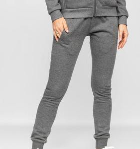 Conjunto Deportivo para Mujer, Color Gris Oscuro, Sudadera con Capucha y Cremallera, Pantalones Jogger Casuales, Transpirable, 100% Algodón, Ropa de Otoño - Product Image 4