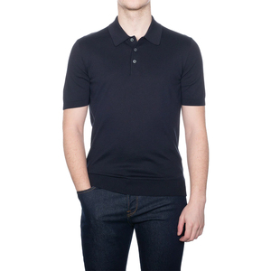 Camiseta Polo de Lona Sólida de Alta Calidad para Hombre, Transpirable, Ecológica, de Manga Corta, Corte Ajustado, Personalizable - Product Image 3