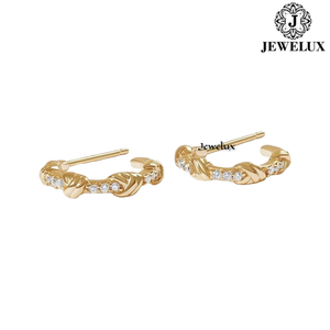 Premium Quality Jewelux Natural VVS Diamond <b>Stud</b> Earrings 925 Sterling <b>Silver</b> Rhodium Plated IGI Certified Trendy Earrings - Product Image 3