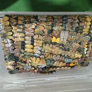 Precio al por mayor Jaspe Oceánico Natural Cabujón Formas Mixtas Piedras Preciosas Sueltas 20-45mm Certificado por Terceros para Fabricación de Joyas KHUSHI - Product Image 4