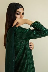 Magnifiques tenues de fête, costumes 3 pièces, robes de soirée, style pakistanais traditionnel, taille personnalisée, choix de couleur - Product Image 4