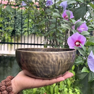 Nepal-Made Tibetan Metal Singing Bowl Yoga Meditation Gift Craft Etched Buddha Design Sound Healing Singing Bowl Includes Metal - Product Image 4