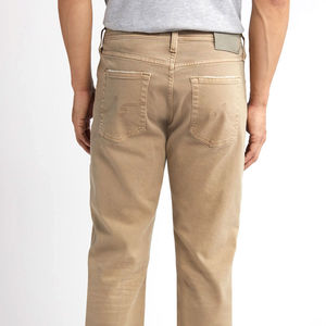 Chaqueta Vaquera Caqui Slim Fit para Hombre, Pantalones Cargo Lavados a la Piedra, Moda Casual, Algodón Elástico de Alta Calidad - Product Image 2