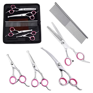 Tijeras para cortar el pelo de mascotas para profesionales de la peluquería canina y servicios de cuidado animal. Tijeras de peluquería canina de alta resistencia para mascotas. - Product Image 1