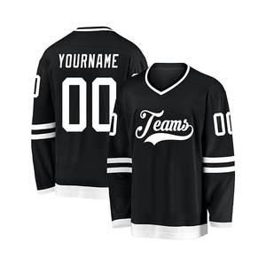 Jersey de Hockey sobre Hielo Personalizable con Diseño a Cuadros, 100% Poliéster, Talla Adulto, Color Sólido, Transpirable, con Logotipo Frontal del Equipo - Product Image 2