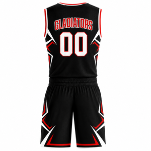 Maillots de basket-ball pour hommes de haute qualité, design tendance, personnalisés, ensembles d'uniformes d'équipe, tendance du moment, col en V, sans manches, 100% polyester, séchage rapide - Product Image 5