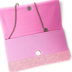 Bolso de Noche Plegable con Diseño de Raqueta de Tenis y Cuentas Hechas a Mano, Tamaño Personalizado, Cartera Deportiva para Mujer, Bolsos Casuales al por Mayor - Product Image 5