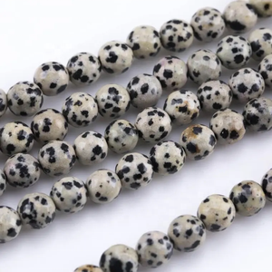 Wholesale Hot Selling 10mm Natural White Dalmatian Jasper Smooth Loose Gemstone Beads Jasper For Women Jewelry Making - Product Image 3