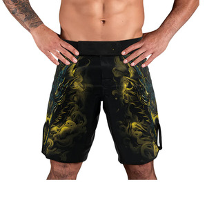 Pantalones Cortos Ligeros de MMA con Estampados Vibrantes por Sublimación Diseñados para el Agresivo Grappling NoGi - Product Image 3