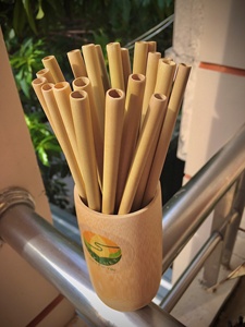 Eco-friendly Biodegradable Sustainable Bamboo <b>Straws</b> Personalized Reusable Bar Accessories Cheap Price Vietnam OEM Supplier - Product Image 4