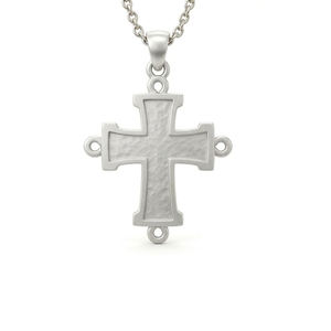 Pendentif croix coptique éthiopienne en argent, bijou religieux personnalisé souvenir - Product Image 2