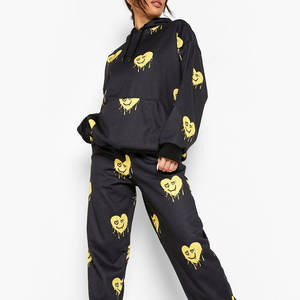 Ropa Deportiva para Exteriores, Chándal Estampado, Cómodo y Suave de Algodón, Traje Deportivo de Invierno para Mujer - Product Image 3