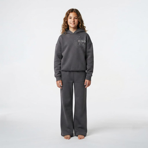 OEM ODM Kids Rhinestone <b>Hoodie</b> Tracksuit Set Custom Logo Streetwear Two Piece Clothing Wholesale High Quality Manufacturer - Product Image 2