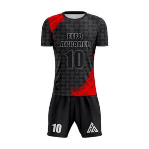 ผู้ผลิตจากโรงงานโดยตรง เสื้อฟุตบอลคุณภาพสูง แห้งเร็ว ระบายอากาศได้ดี หลายสี  ชุดยูนิฟอร์มขาสั้น โพลีเอสเตอร์ 100% - Product Image 4